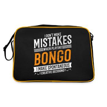 Bongo Music Lover Creative Bongo Player - Retro Bag - black/gold - Back
