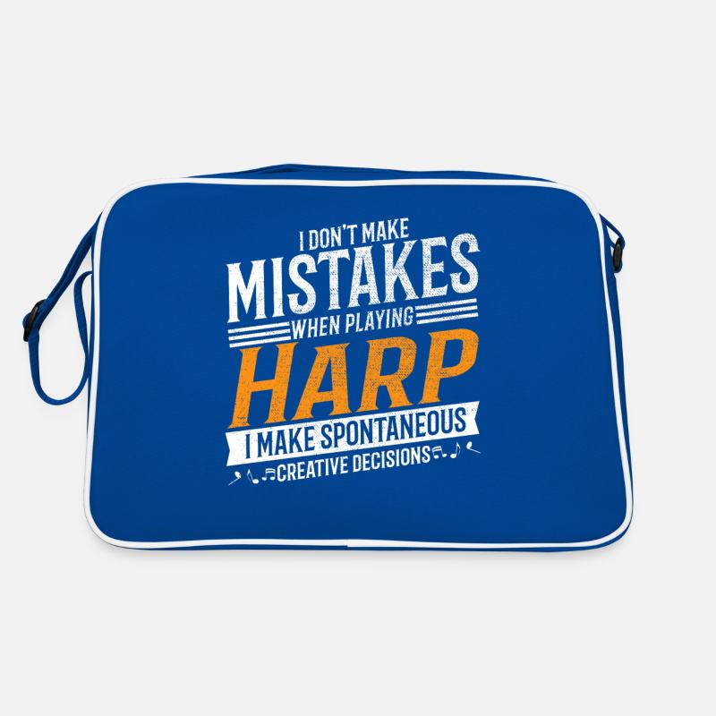 Harp Music Lover Creative Harpist Retro Bag