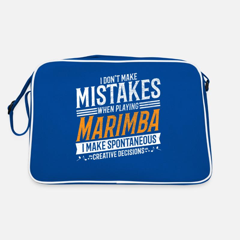 Marimba Music Lover Creative Marimba Player Sac Retro