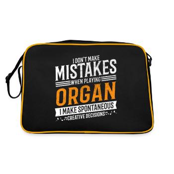 Amateurs de musique d’orgue Lecteur d’orgue créatif - Sac Retro - noir/or - Dos