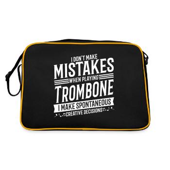 Tromboniste Instrument de musique Musique Tromboniste - Sac Retro - noir/or - Dos