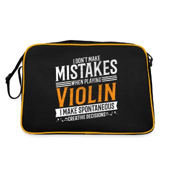 Amateurs de musique de violon Violoniste créatif - Sac Retro - noir/or - Dos
