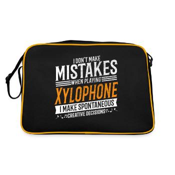 Xylophone Music Lover Lecteur de xylophone créatif - Sac Retro - noir/or - Dos