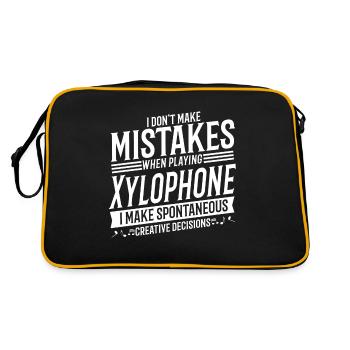 Xylophone Player Musical Instrument Xylophone - Retro Bag - black/gold - Back