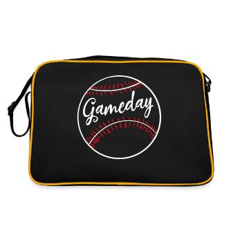 Baseball Game Day - Retro Bag - black/gold - Back