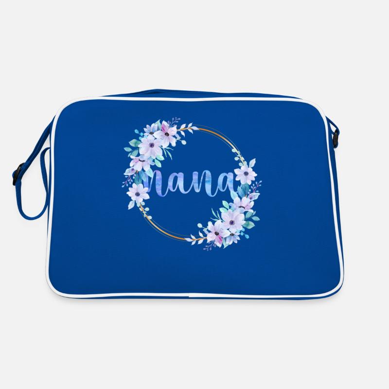 Nana Fleurs Mignon Jardinage Grand-mère Sac Retro