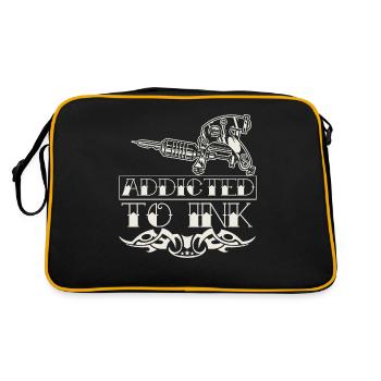 Tattoo Addict Tattoo Artist Citation Tattoo Artist - Sac Retro - noir/or - Dos