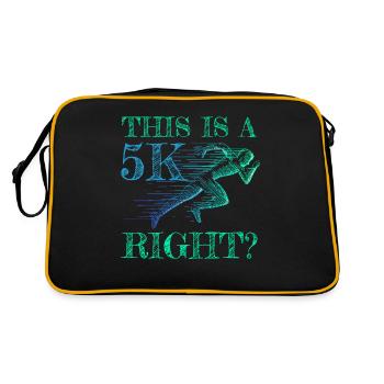 5K Run Road Run 5 km Parkrun - Retro Bag - black/gold - Back