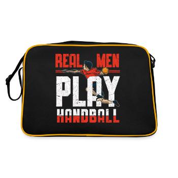 Joueurs de handball masculin Athlètes - Sac Retro - noir/or - Dos