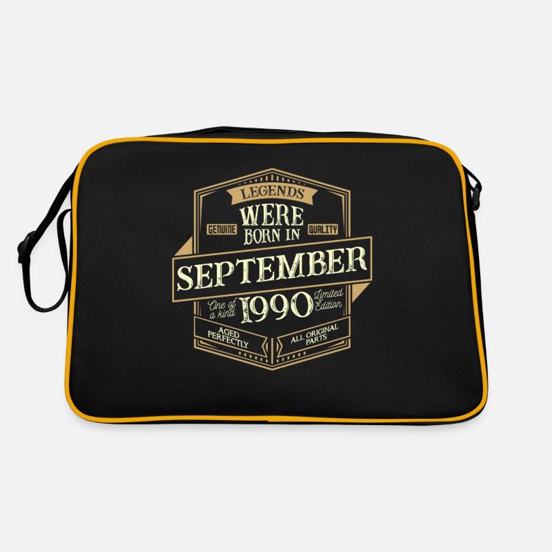 Homme d'anniversaire de septembre 1990 Sac Retro