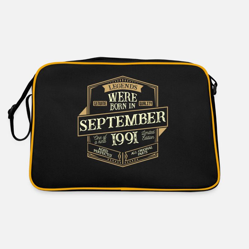 September 1991 birthday man Retro Bag