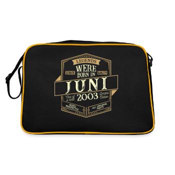 Juin 2003 Anniversaire Homme - Sac Retro - noir/or - Dos