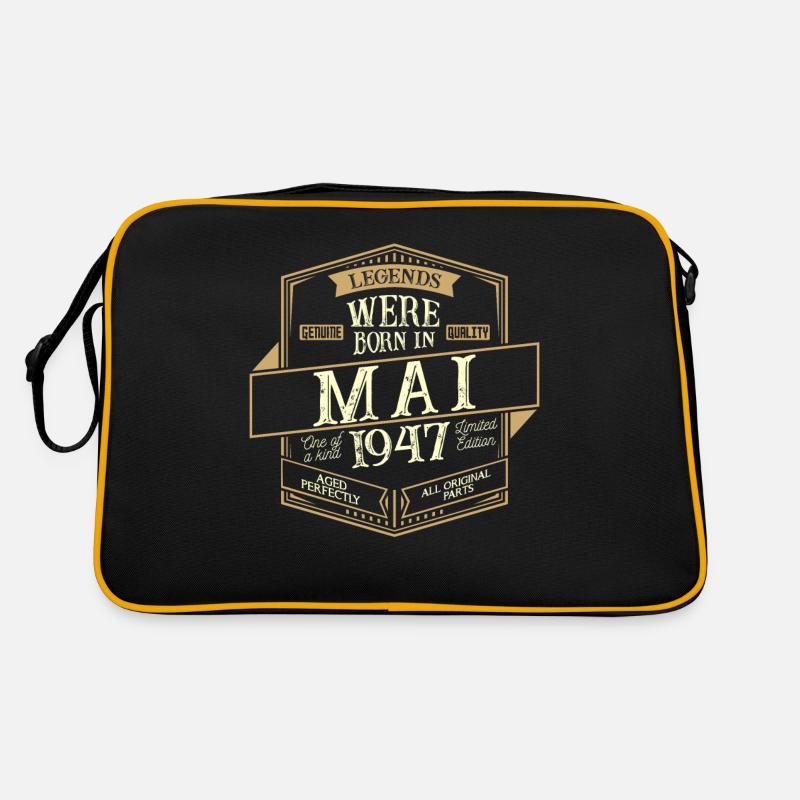 Mai 1947 Geburtstag Mann Retro Tasche