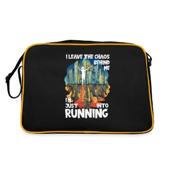 Chaos Marathon, Trailrunning - Retro Tasche - Schwarz/Gold - Hinten