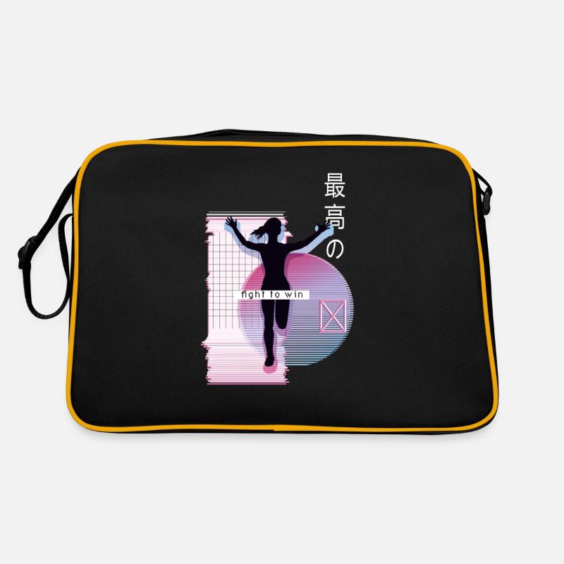 Vaporwave Metaverse Marathon, Trailrunning Retro Tasche