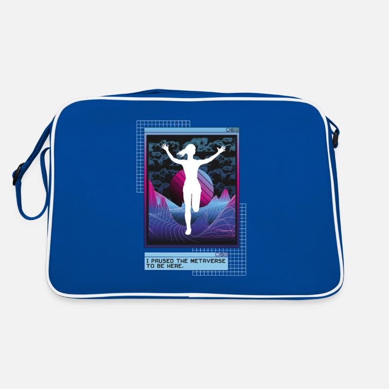 Vaporwave Metaverse Marathon, Trail Running Retro Bag