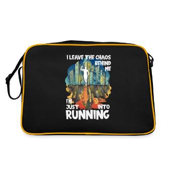 Chaos Marathon, Trailrunning - Retro Tasche - Schwarz/Gold - Hinten