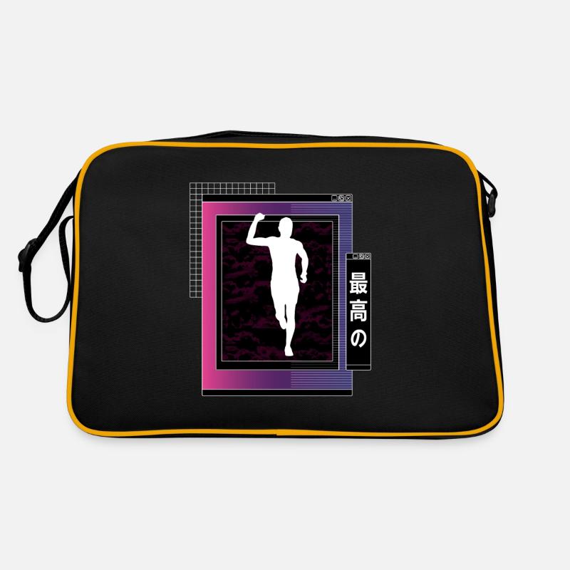 Vaporwave Metaverse Marathon, Trailrunning Retro Tasche