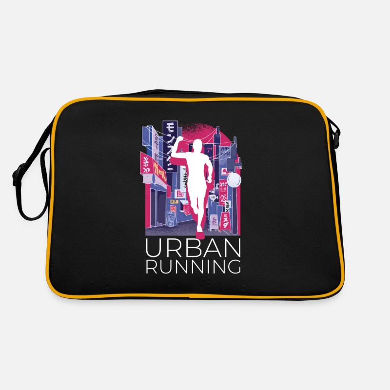Vaporwave Synthwave Skyline Marathon, Trail Running Sac Retro