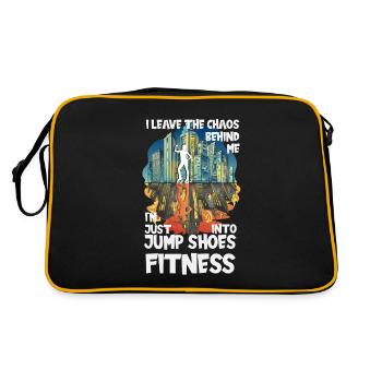 Chaos Jump Shoes Fitness - Retro Tasche - Schwarz/Gold - Hinten