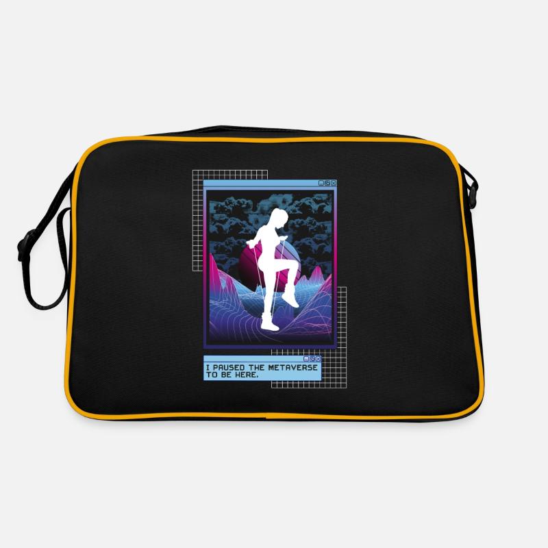 Vaporwave Metaverse Rope Jumping Retro Tasche