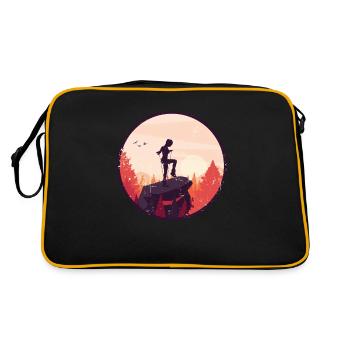 Corde à sauter Corde Sauteuse Femme - Sac Retro - noir/or - Dos
