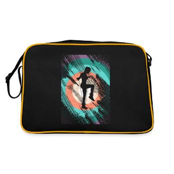 Retro Rope Jumping - Retro Tasche - Schwarz/Gold - Hinten