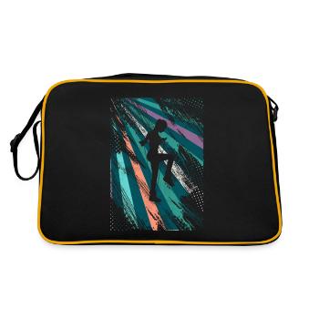 Retro Rope Jumping - Retro Tasche - Schwarz/Gold - Hinten