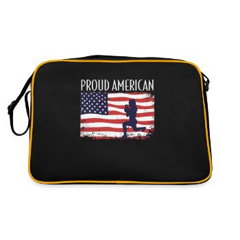 American Flag HIIT - Retro Bag - black/gold - Back