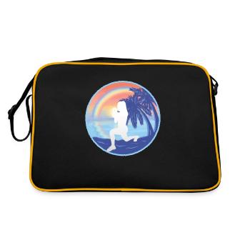 HIIT Fitness Woman - Retro Bag - black/gold - Back