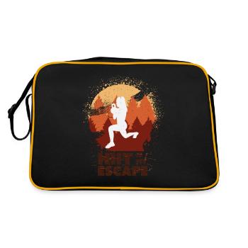 HIIT, Fitness Woman - Retro Bag - black/gold - Back