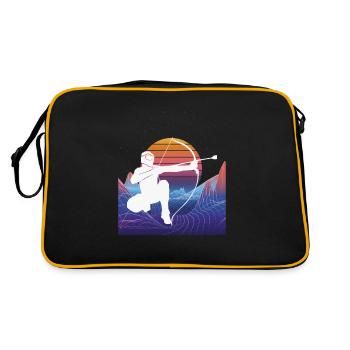 Balise fléchée Vaporwave - Sac Retro - noir/or - Dos