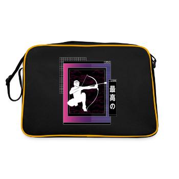Vaporwave Metaverse Arrowtag - Sac Retro - noir/or - Dos