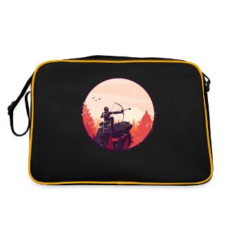 Arrowtag Tir à l’arc - Sac Retro - noir/or - Dos