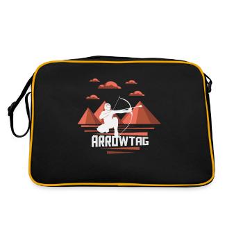 Arrowtag Tir à l’arc - Sac Retro - noir/or - Dos
