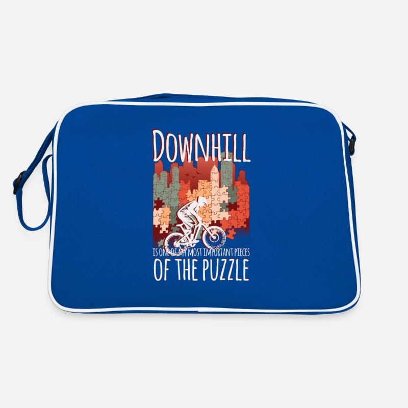 Downhill, das Puzzlestück Retro Tasche