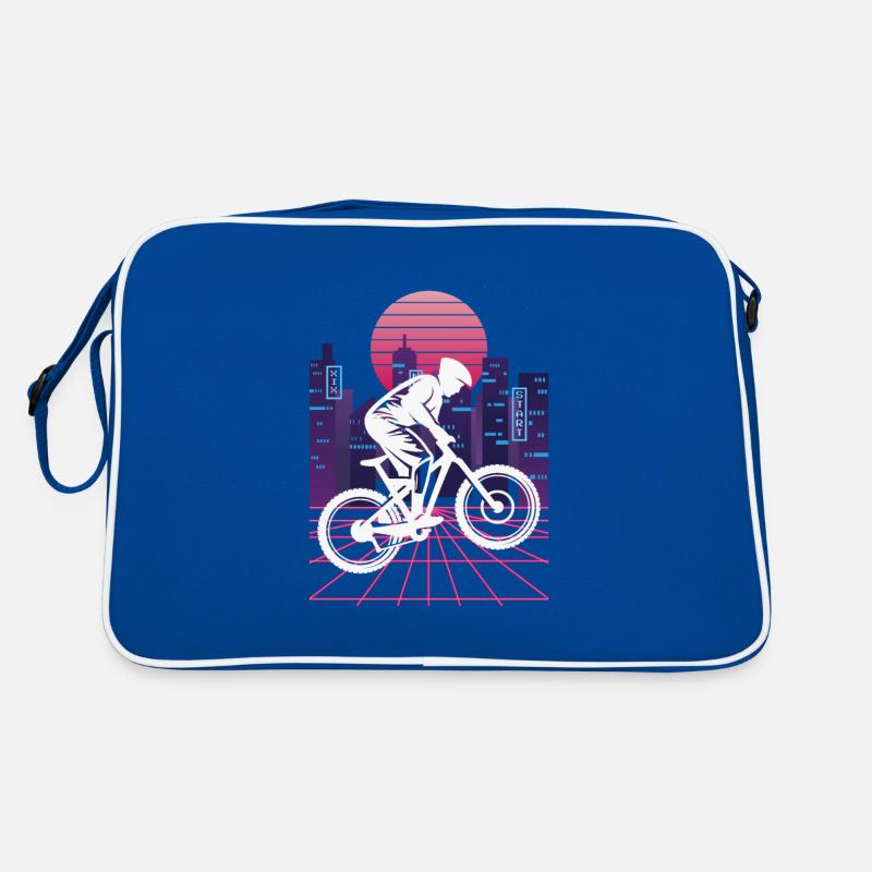 Vaporwave Synthwave Skyline Downhill Retro Tasche