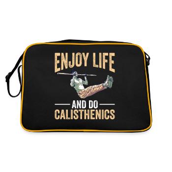 Calisthenics Body Weight Strength Training - Sac Retro - noir/or - Dos