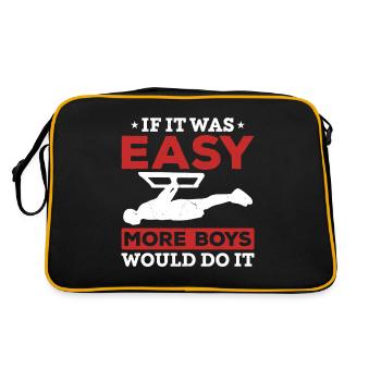 Calisthenics Männer Street Workout - Retro Tasche - Schwarz/Gold - Hinten