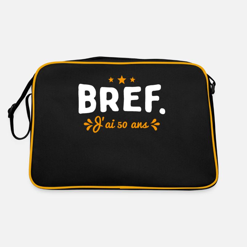 Bref J'Ai 50 Ans Cadeau Sac Retro