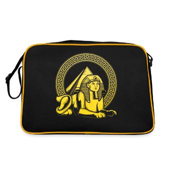 Egyptian Pyramids History Egypt Sphinx - Retro Bag - black/gold - Back