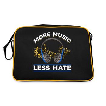Love Headphones Musique Femmes Musiciennes - Sac Retro - noir/or - Dos
