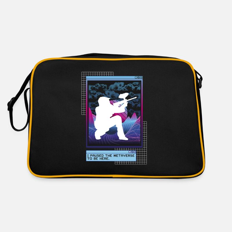 Vaporwave Metaverse Paintball Retro Tasche