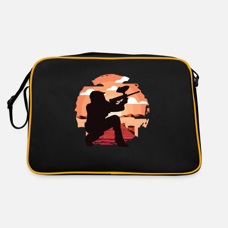 Paintball Paintball Player Retro Bag