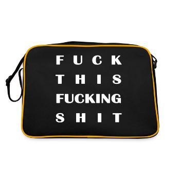 Fuck This Fucking Shit - Retro Bag - black/gold - Back