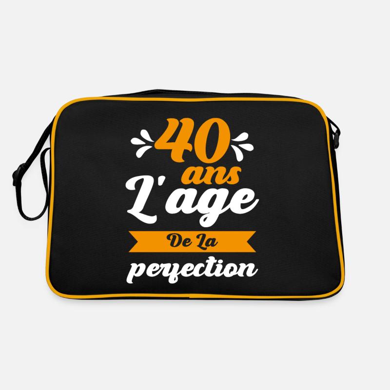 40 ans Anniversaire 40 ans l'age de la perfection Sac Retro