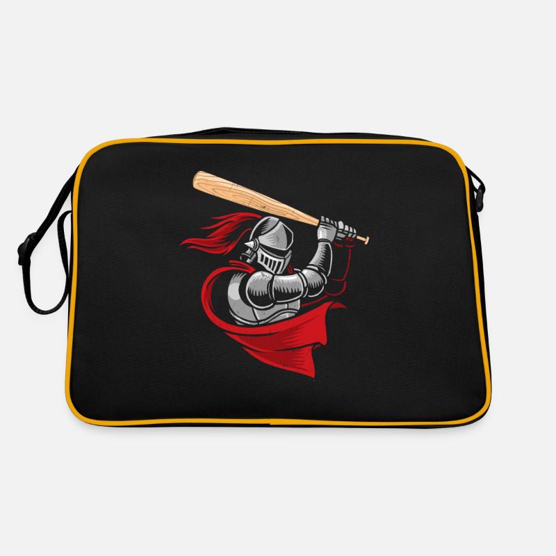 Medieval knight baseball player Retro Bag