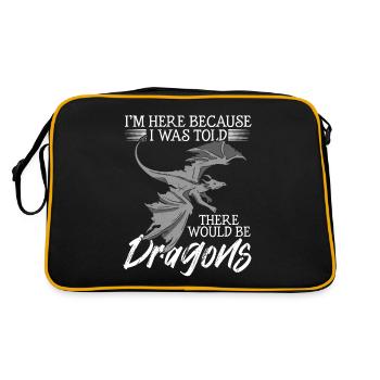 Medieval Men Young Dragon Lovers - Retro Bag - black/gold - Back
