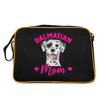 Dog Lovers Puppy Mignon Dalmatian Mom - Sac Retro - noir/or - Dos