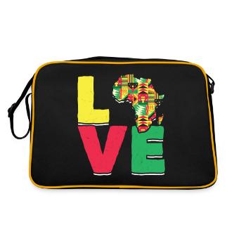 Love Africa Black Pride African - Retro Bag - black/gold - Back